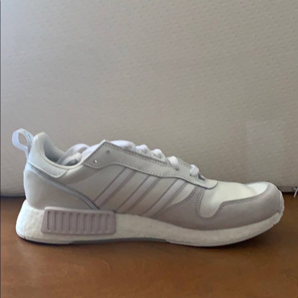 Adidas white leather limited edition.